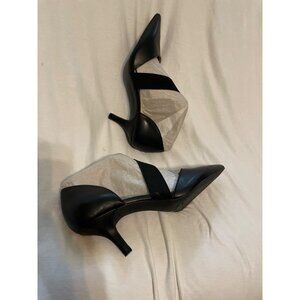 Alex Marie Womens Black Leather Heels Size 9.5M